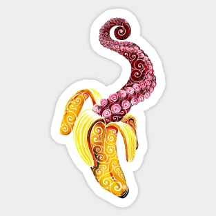 Swirly Mutant-Banana Sticker